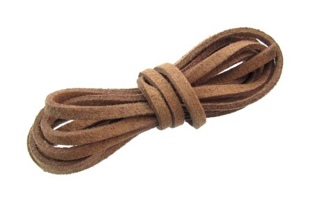 Round Brown Leather Cord Necklace 3 mm. 18