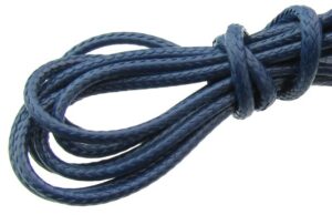 navy blue braided waxed polyester cord 1.5mm