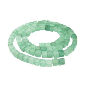 aventurine cube gemstone beads 4mm