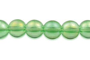 green ab glass round beads 8mm