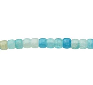 blue crackle glass beads
