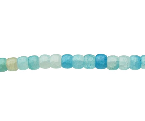 blue crackle glass beads