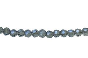 blue sheen crystal beads 4mm round