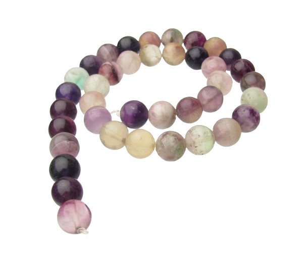purple fluorite 10mm round beads