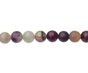 purple fluorite 10mm round beads