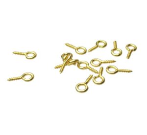 gold small screws bails