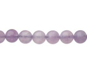 light amethyst round gemstone beads
