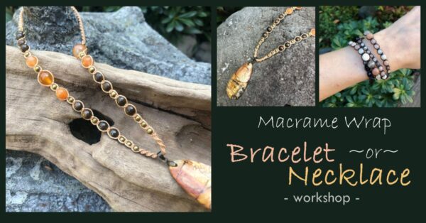 Macrame Wrap Necklace (or Bracelet) Class [11am] 5th July 2025 - Image 2