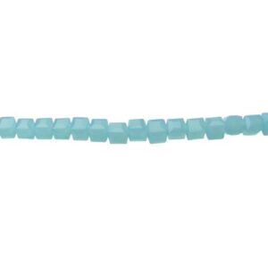 blue cube crystal beads