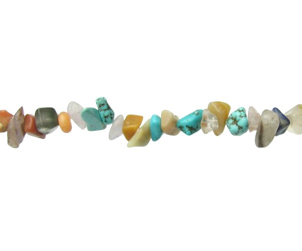 mixed gemstone chip beads