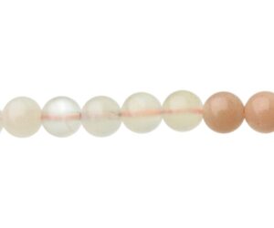 mixed moonstone 6mm round gemstone beads