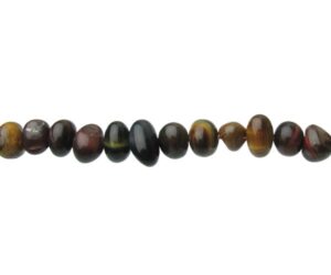 mixed tiger eye nugget beads