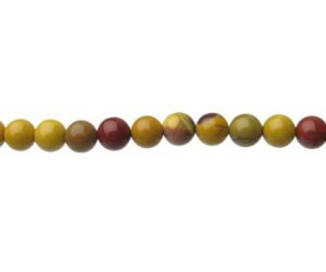 mookaite 6mm round gemstone beads natural crystals