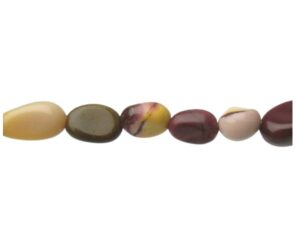 mookaite pebble nugget gemstone beads