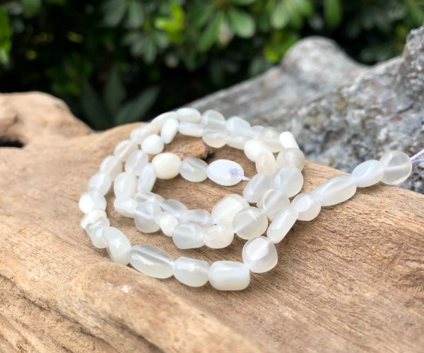 moonstone pebble gemstone beads