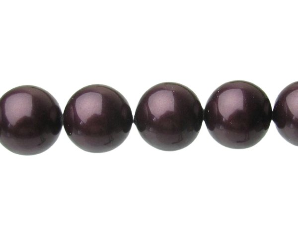 mulberry red shell based pearls