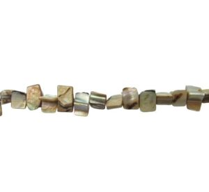 brown shell cube nugget smother of pearl natural beads