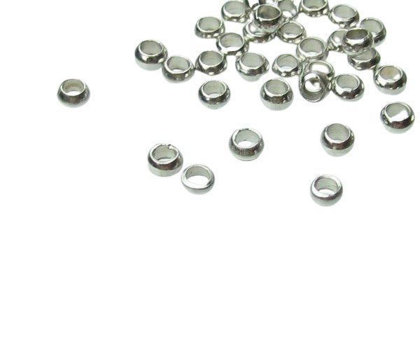 nickel silver large crimp beads