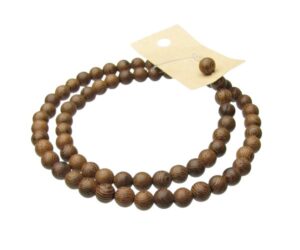 6mm round wood beads