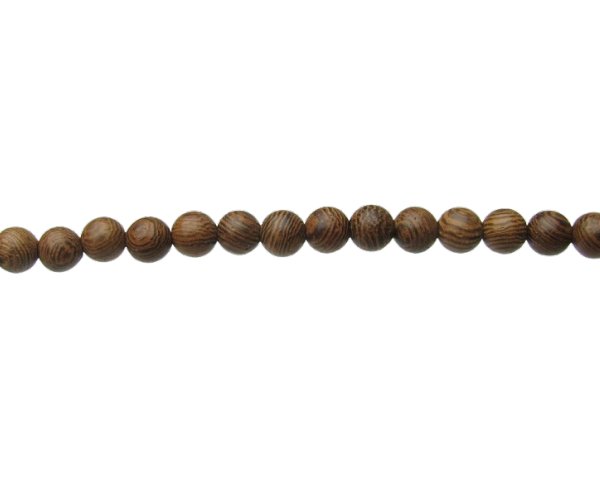 6mm round wood beads
