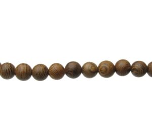 8mm round wood beads