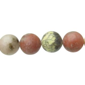 pink lepidolite 10mm round beads