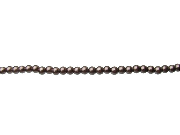 raisin brown glass pearl beads 6mm
