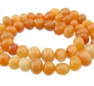 red aventurine gemstone nugget beads