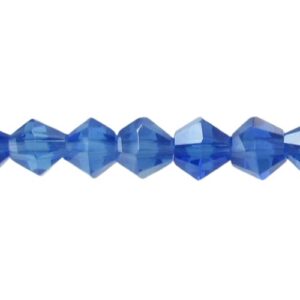 blue ab crystal bicone beads 4mm