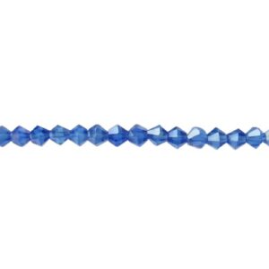 blue ab crystal bicone beads 4mm
