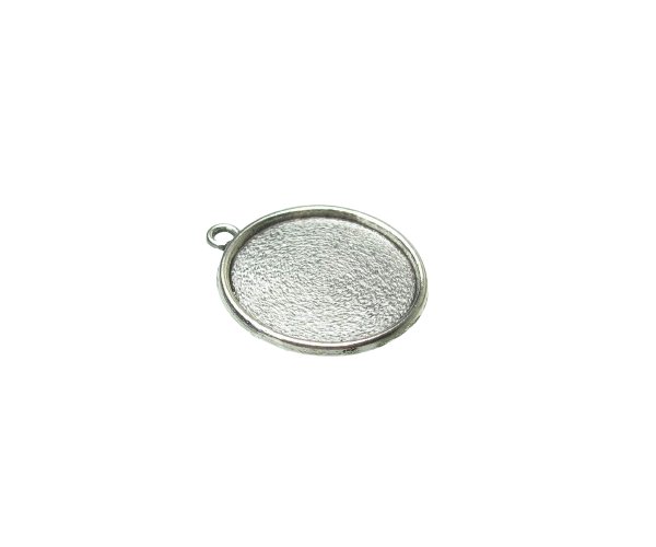20mm silver pendant tray
