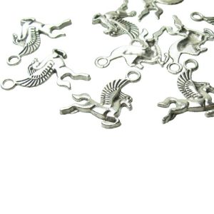Pegasus unicorn silver charms