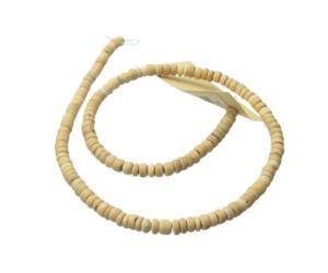 small wood heishi beads