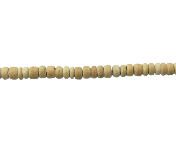 small wood heishi beads