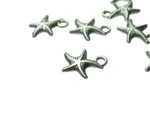 silver starfish charms