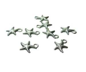 silver starfish charms
