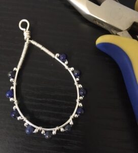 lapis lazuli teardrop earrings
