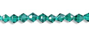 teal crystal bicone beads