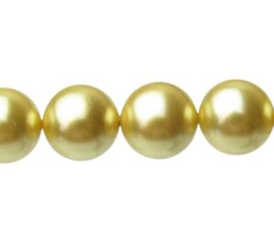 yellow gold shell based pearls 10mm