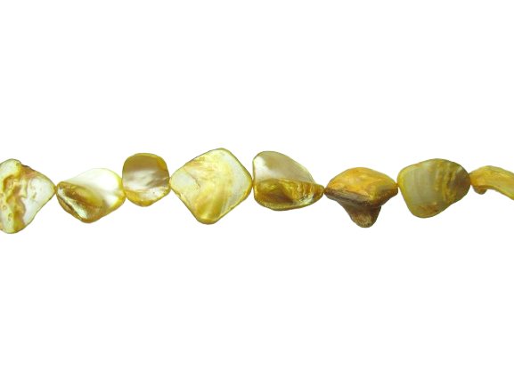 shell nugget beads natural mother of pearl