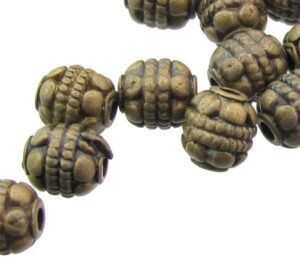 bronze round spacer beads