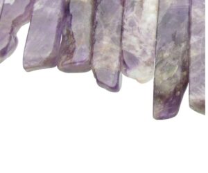 amethyst large nugget drop beads