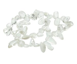 clear quartz nugget beads