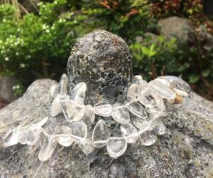 clear quartz nugget beads