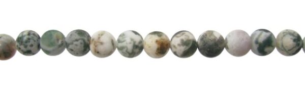 matte moss agate 10mm round beads