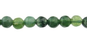 moss agate faceted 4mm beads