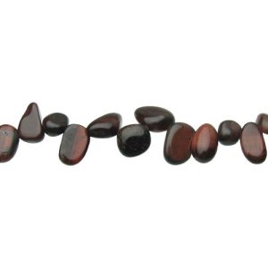 red tiger eye nugget gemstone beads