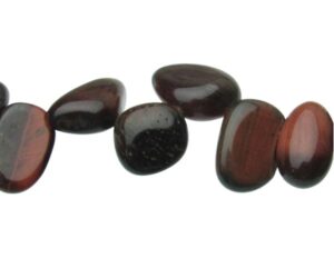 red tiger eye nugget gemstone beads