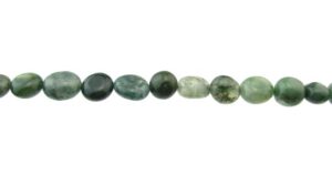 small moss agate tumbled nugget beads