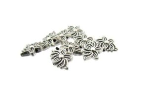 silver lotus beads